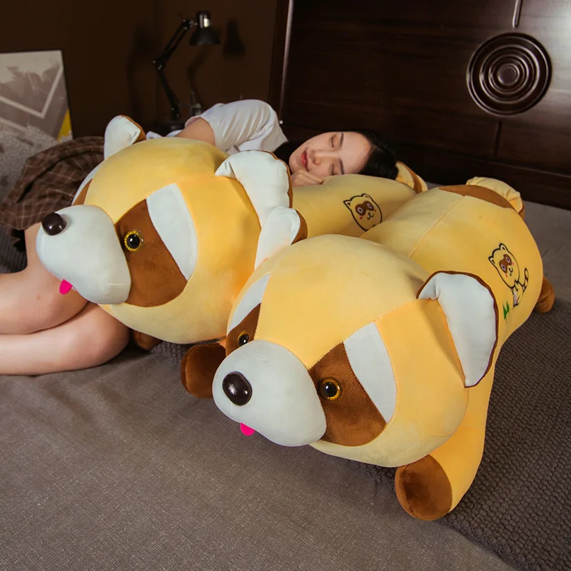 

Cartoon Raccoon Plush Pillow Toys Soft Stuffed Down Cotton Animal Cushion Bear Dolls For Kids Baby Christmas Birthday Gifts