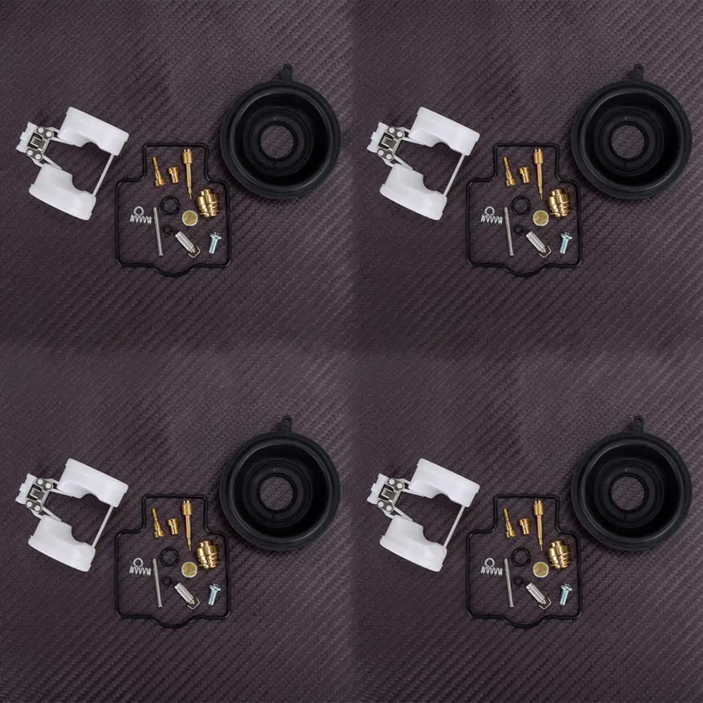 

4 комплекта мотоциклетный карбюратор ремонт поршень диафрагма поплавок наборы Подходит для Kawasaki NINJA ZX-10 ZX1000-B1-B3 1988 1989 1990 Новинка