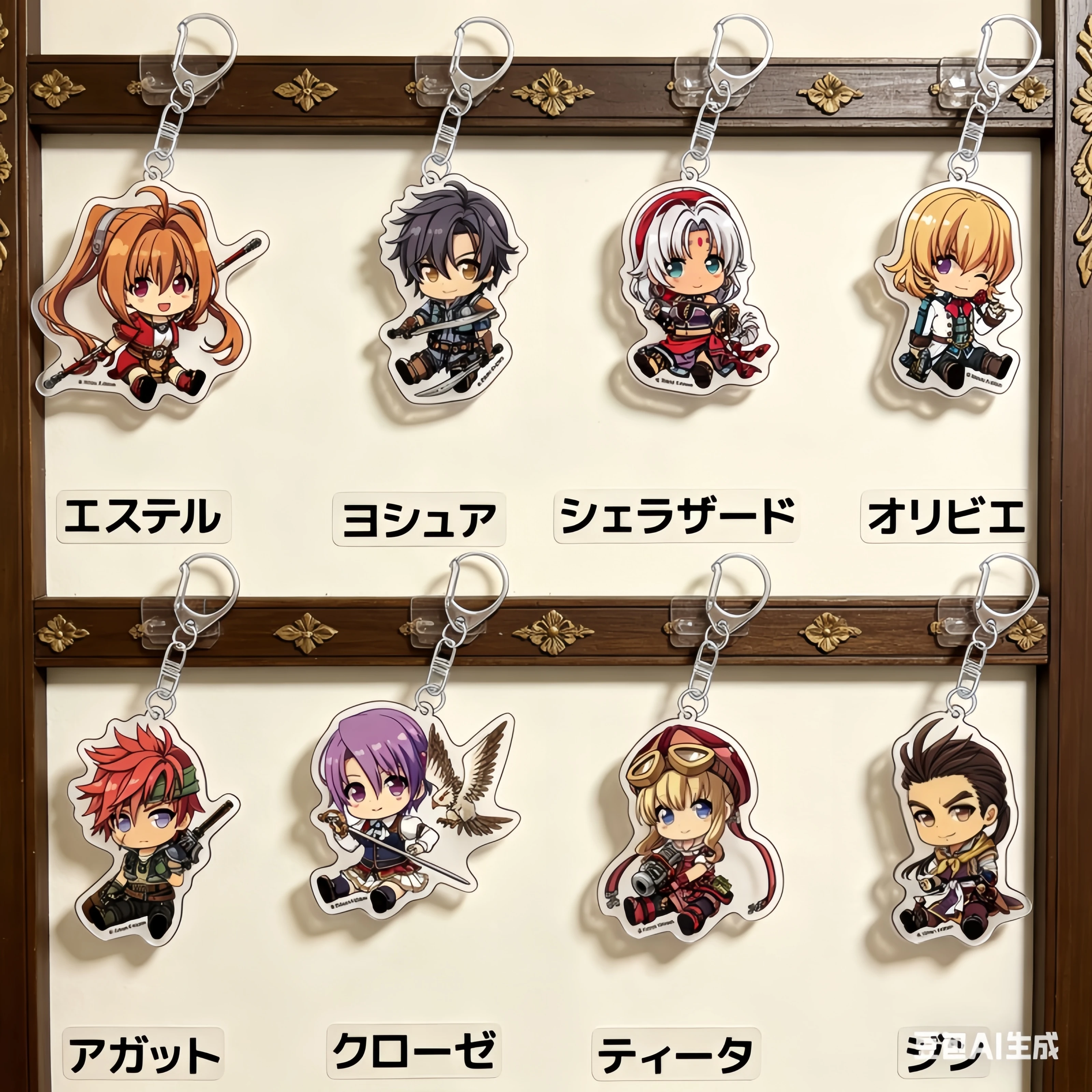 Фото Новые акриловые брелоки-подвески по аниме The Legend of Heroes Trails in the Sky с персонажами Эстель, Джошуа, Леонхард, Алтина, Орион, 6 см, подарки №1