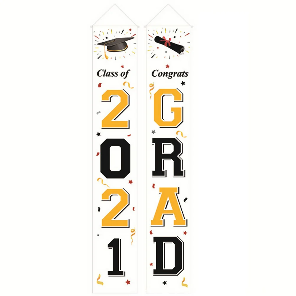 

Graduation 2021| Class of 2021& Congrats Grad Porch Banners| Graduation Party Decoration 1 Pair