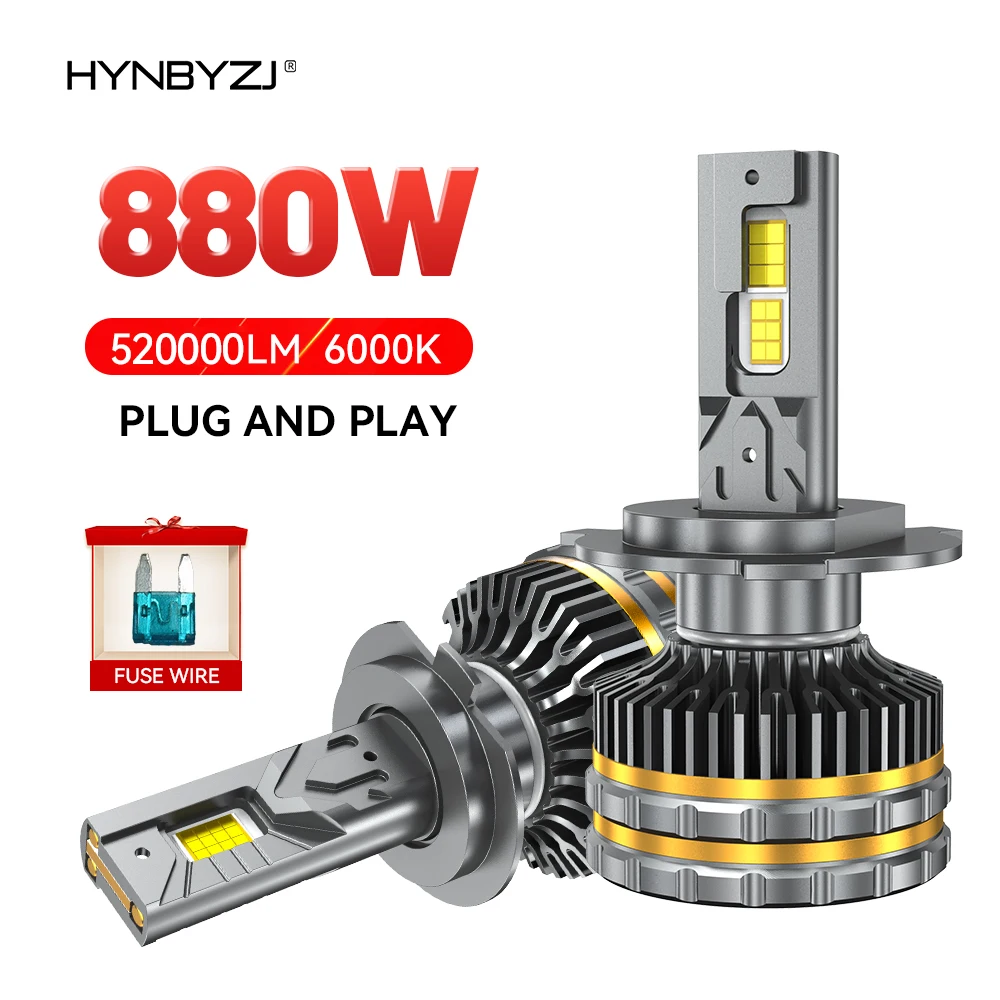 HYNBYZJ 880W 520000LM Canbus H4