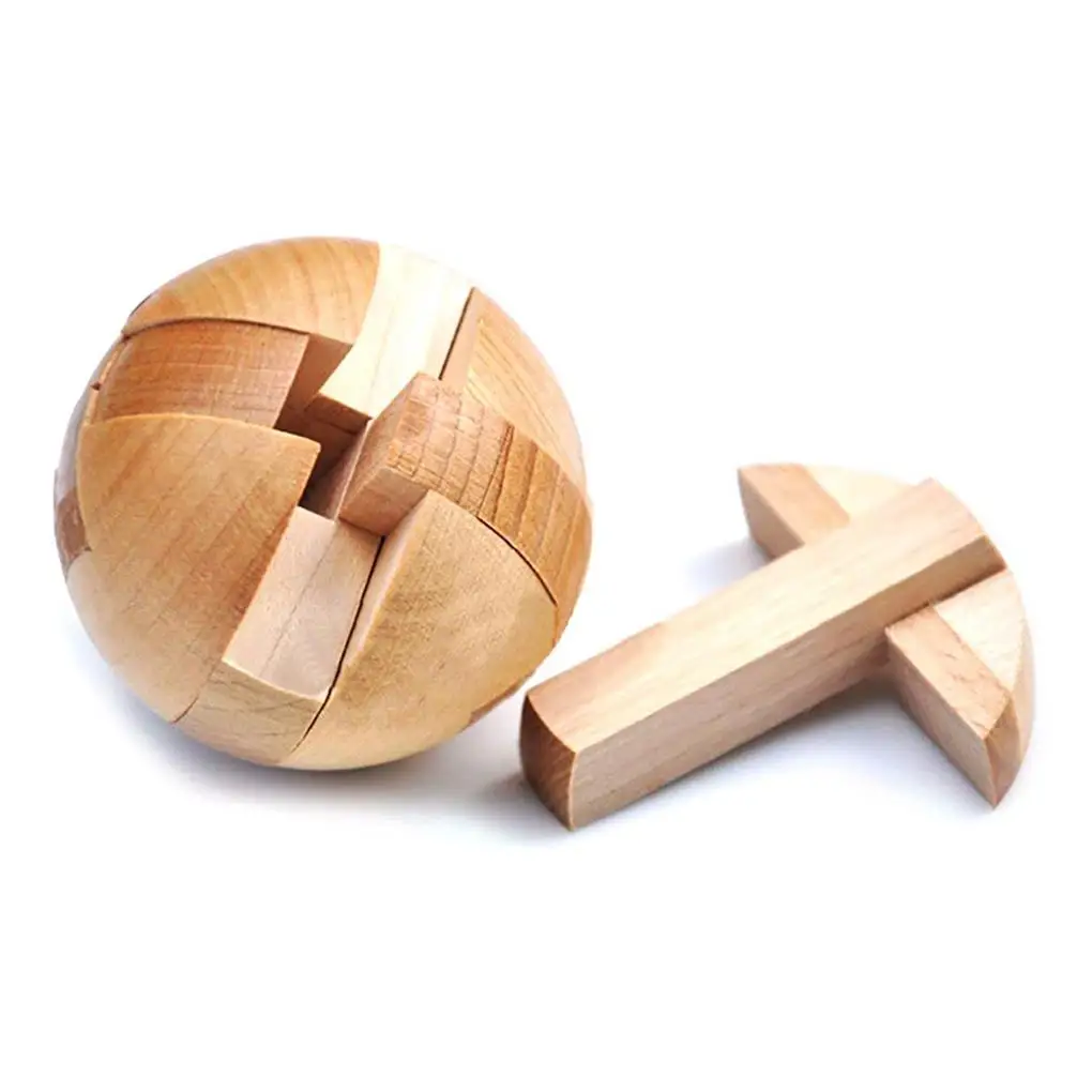 

Lock Toy Leisure Disassembling Educational Practical Ball Puzzles Toys Intelligent Brain Wood Puzzle Household Tabletop