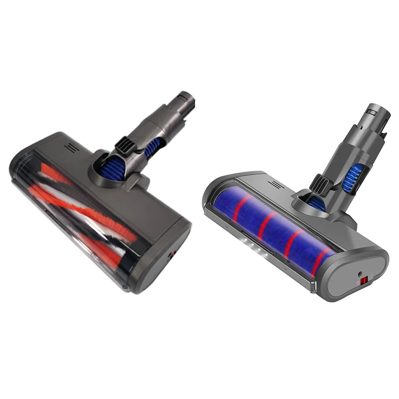 

For Fluffy Floor Head Roller Brush For Dysons V6/DC6 Vacuum Cleaners Parts Rotatable Brush Tool With Led Lights