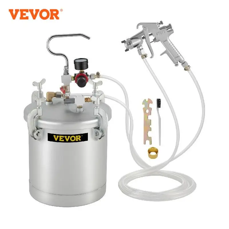 

Краскопульт VEVOR с распылителем и шлангом, 10 л
