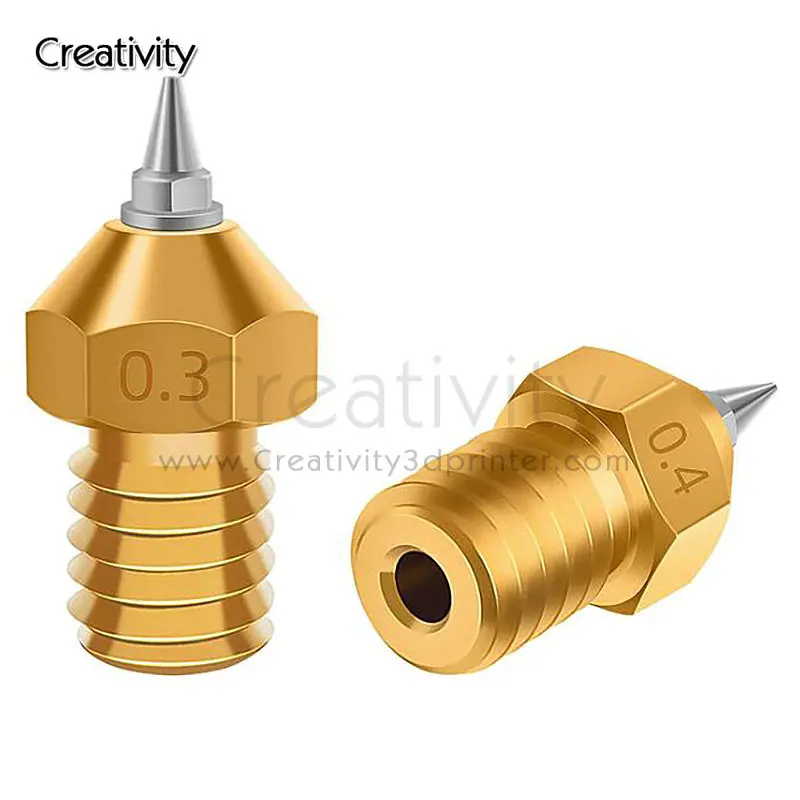 

Creativity Airbrush Adapter Set Tip V5 V6 Nozzle 0.2 0.3 0.4 0.5mm Optional For E3D V6 J-head Hotend 1.75mm Filament 3D Printer