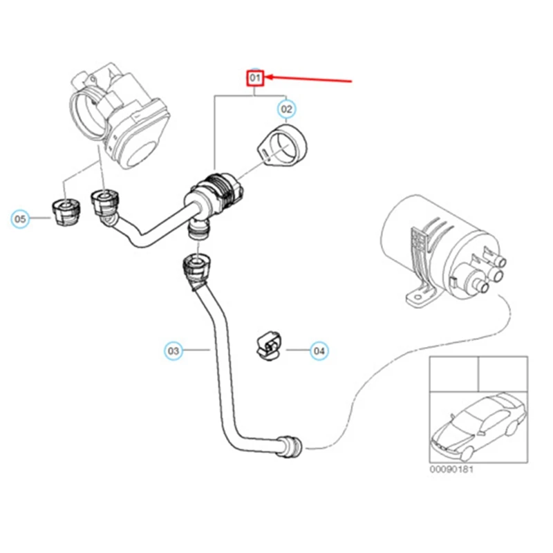 

Fuel Tank Vent Valve Fuel Tank Exhaust Valve For BMW E81 E87 E87N E90 E90N 13907529753