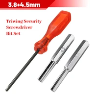 1set 3 8mm 4 5mm triwing security screwdriver bit set for nes snes n64 game boy wii screw driver repair tools