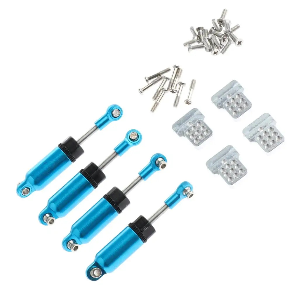 1 Pack Metal Shocks Absorber And Steering Linkages For WPL C14 C24 1/16 Scale RC Semi Pickup Truck Accessories enlarge