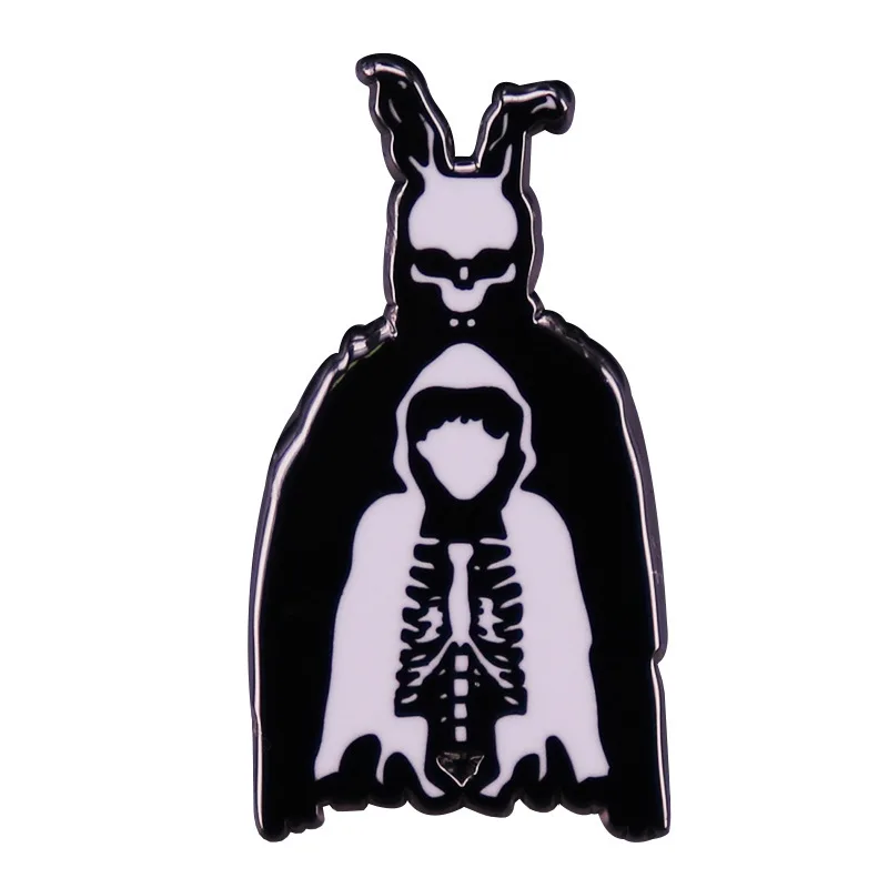 

Creepy Mutant Rabbit Thriller Movie Television Brooches Badge for Bag Lapel Pin Buckle Jewelry Gift For Friends