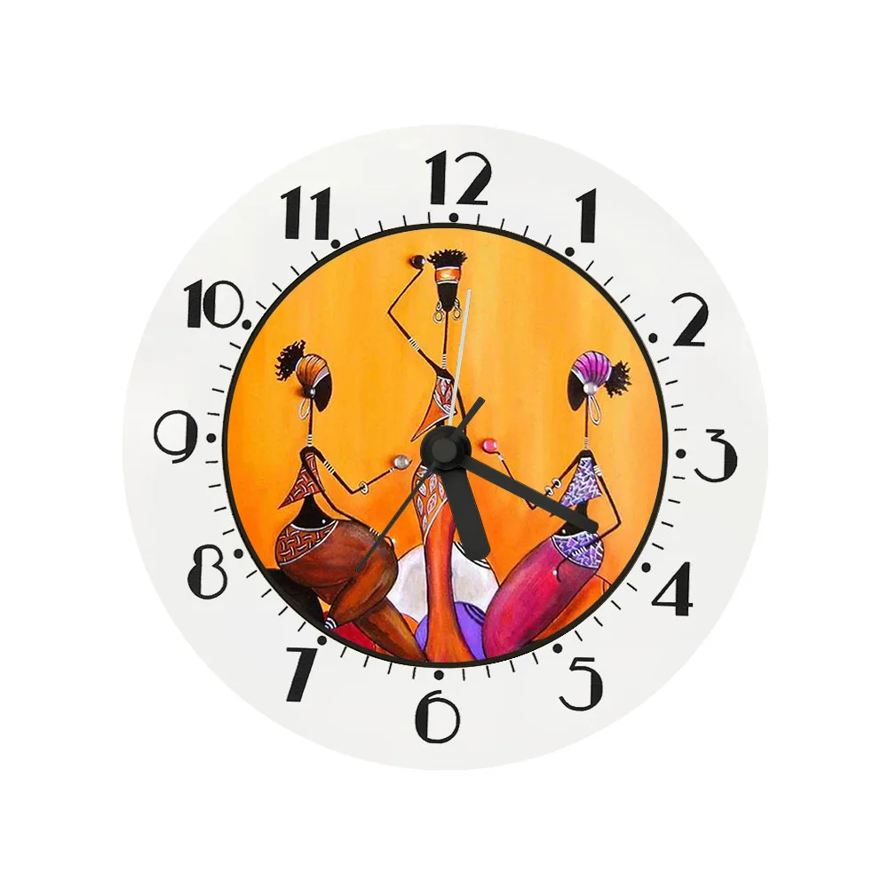 

Милые африканские женские прикроватные настольные часы с узором для детей взрослых спальня гостиная указатель игла будильник украшение дл...