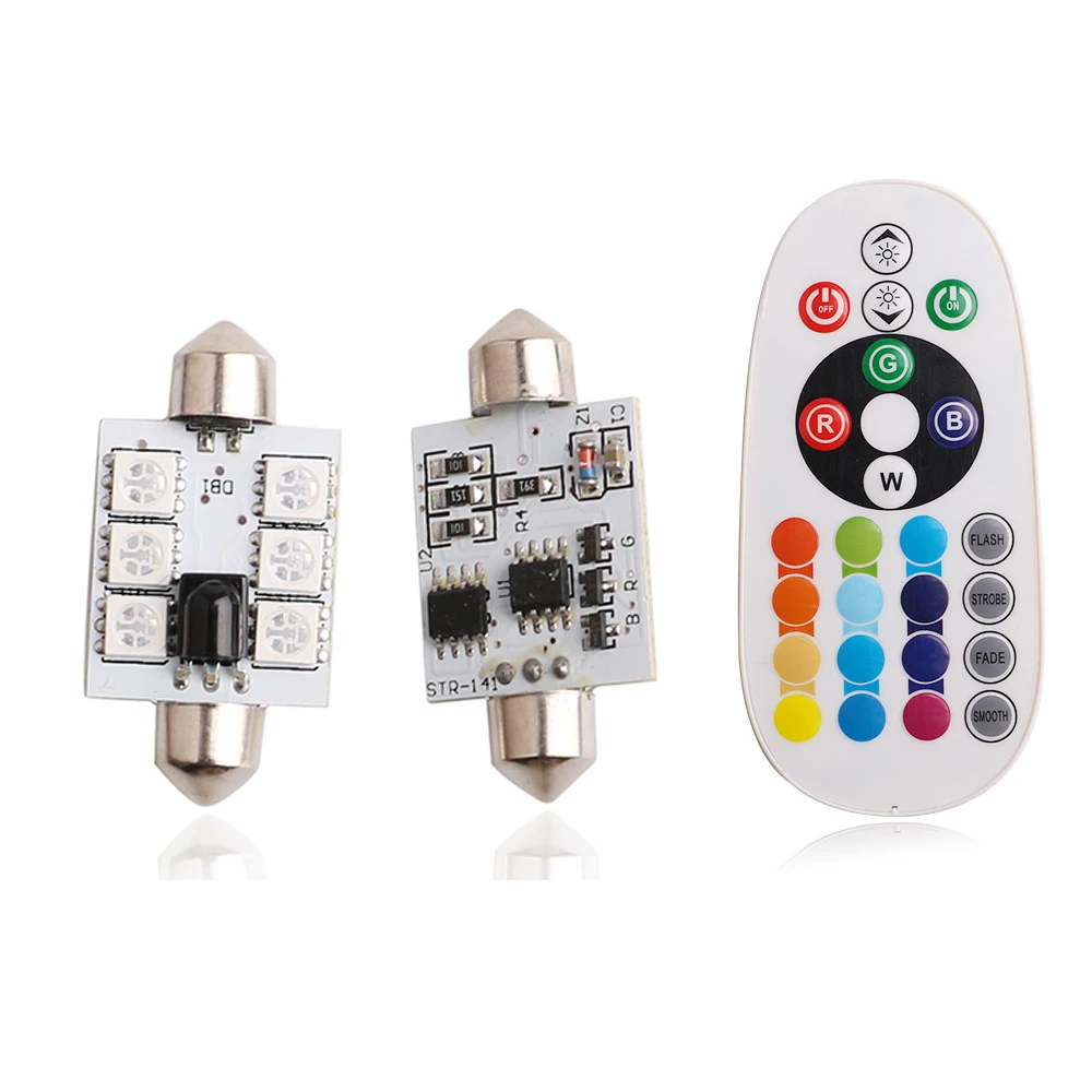 

2 PCS/Set Reading Light Controlled By Dome Reading Light RGBW LED Remote Control SMD 5050 90-100LM/W Flash Mode