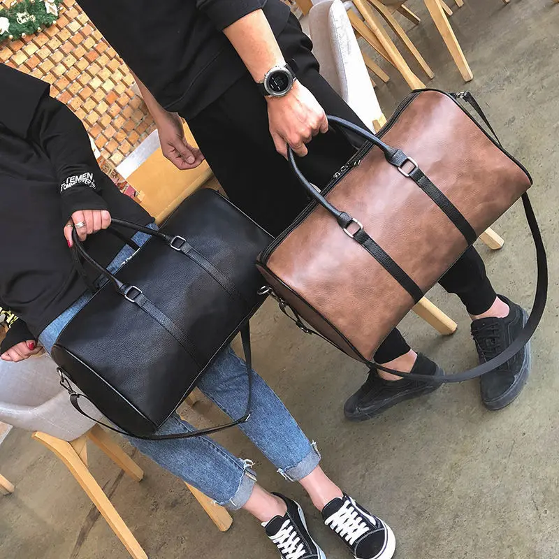 

2022 Новое поступление кожаные дорожные сумки для мужчин вместительные портативные мужские сумки на плечо мужские сумки винтажные дорожные спортивные