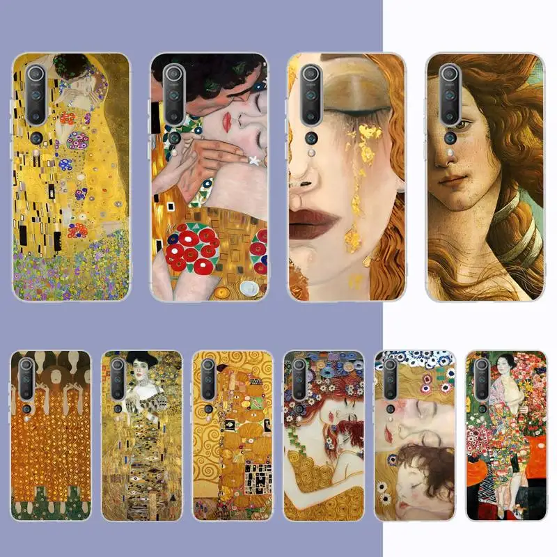 

Kiss by Gustav Klimt Phone Case for Samsung S21 A10 for Redmi Note 7 9 for Huawei P30Pro Honor 8X 10i cover
