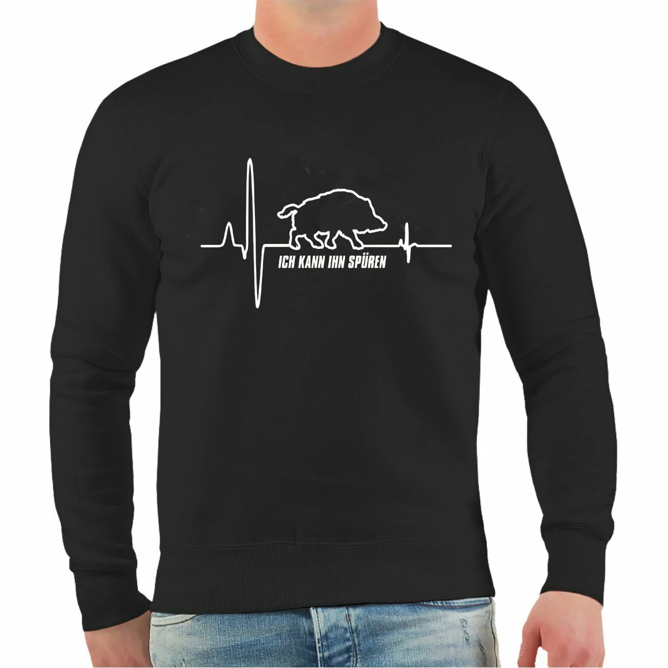 

Funny Wild Boar Heartbeat Boar Hunter Hunting Sweatshirt New 100% Cotton Comfortable Casual Mens Clothing Streetwear