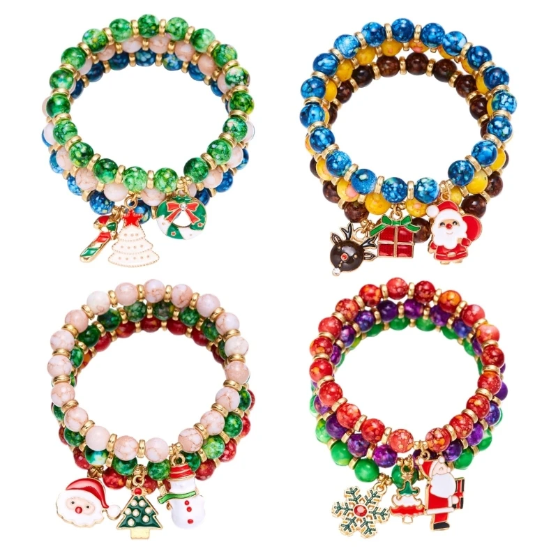 

Christmas Theme Bracelet Versatile Women Hand Chain Wrist Jewelry Ornament Dropship