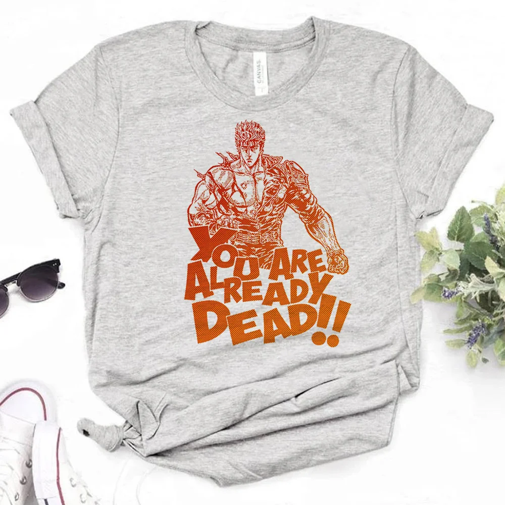 

Футболки Kenshiro женские Y2K летний топ с рисунком из аниме японская одежда