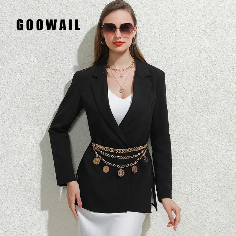 

Fashion Retro Alloy Multi-layer Female Head Pendant Waist Chain Adjustable Body Waist Chain Belt For Ladies Dress Decorative