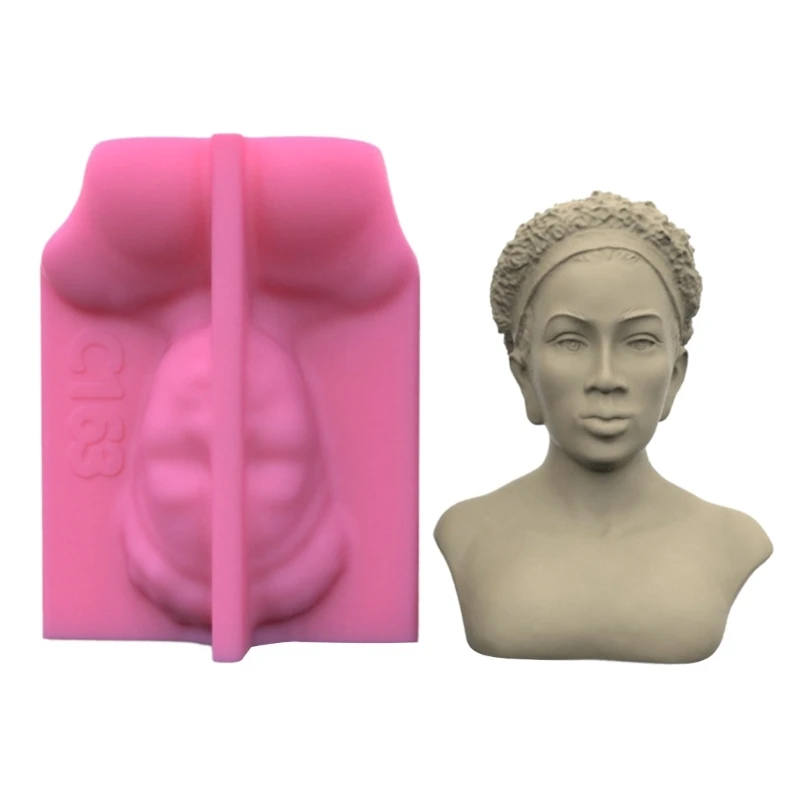 

African Goddess Mini Avatar Ornament Crafts Silicone Mold Epoxy Resin Casting Jewelry Mold Suitable for Diy Crafts