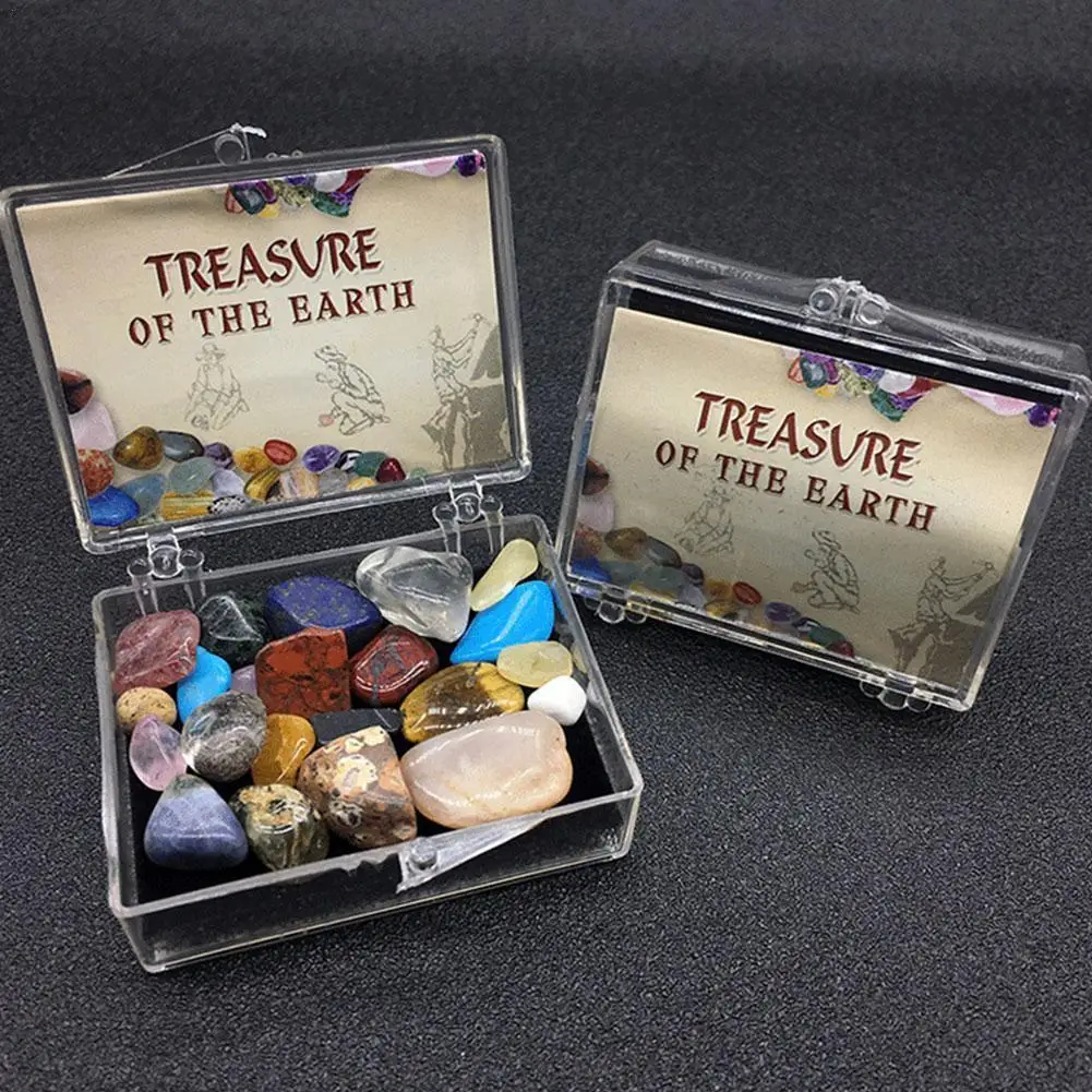 

1 коробка, драгоценный камень земли, полированный набор натуральных драгоценных камней, смешанные цвета, Кристальные камни Агатовые камни д...