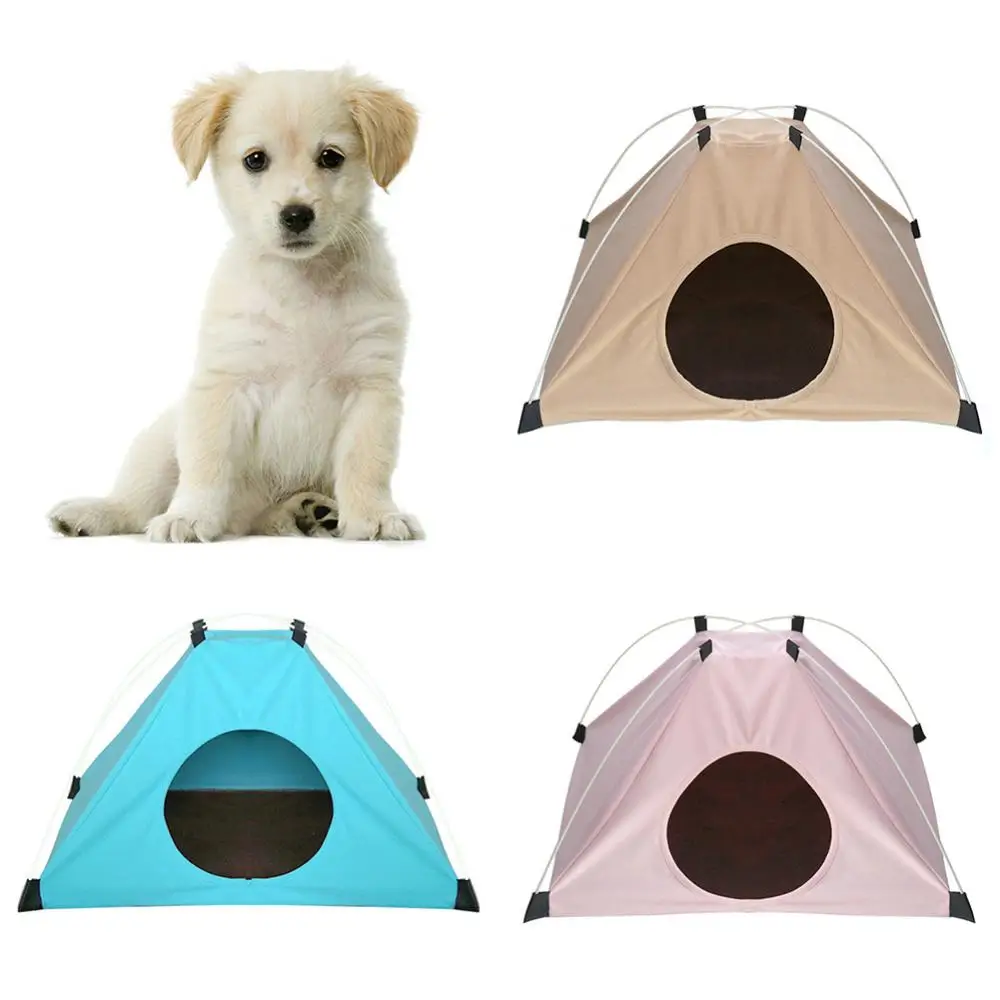 

Pet Sleeping Bed House Kennel Pet Dogs Cats Foldable Tent Soft Nests Breathable