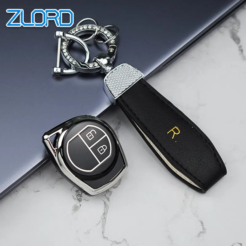 

Чехол для автомобильного ключа для Suzuki, чехол для 2-кнопочного ключа с дистанционным управлением, корпус для Suzuki Grand Vitara SWIFT Igins Alto SX4, аксессуа...