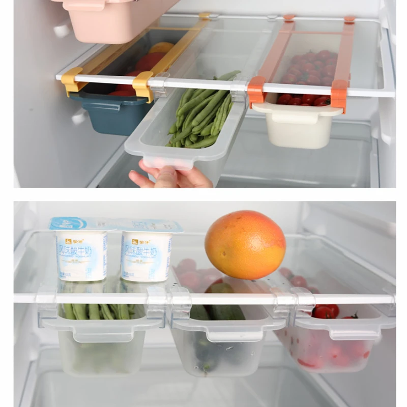 

Refrigerator Organizer Fridge Drawer Type Storage Box for Meat Fruit Vegetable Fresh-keeping Freezing Plastic Kitchen Organizers