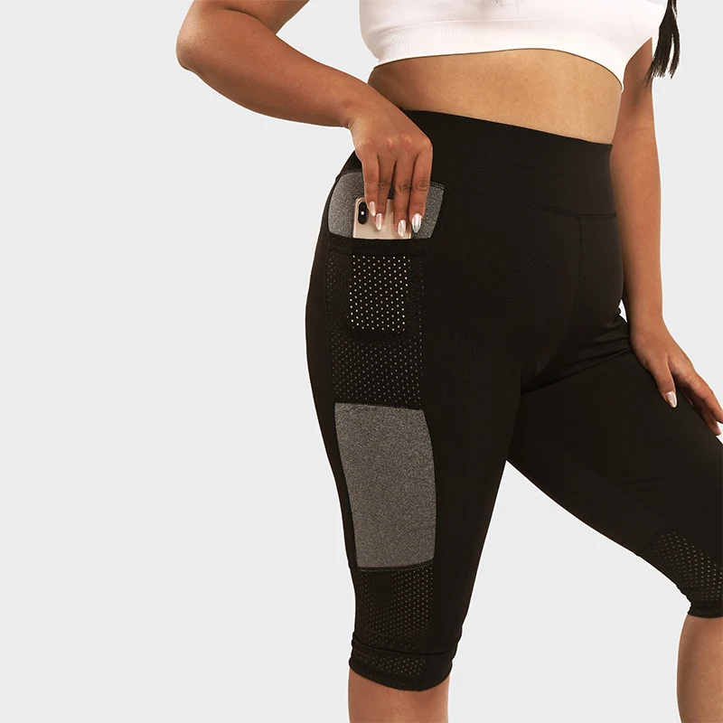 LUOYIYANG Hollow Out Pocket Plus Size Women's Leggings Sports Yoga Pants Gym Fitness Workout Push Up Women Clothing 2023 L-4XL
