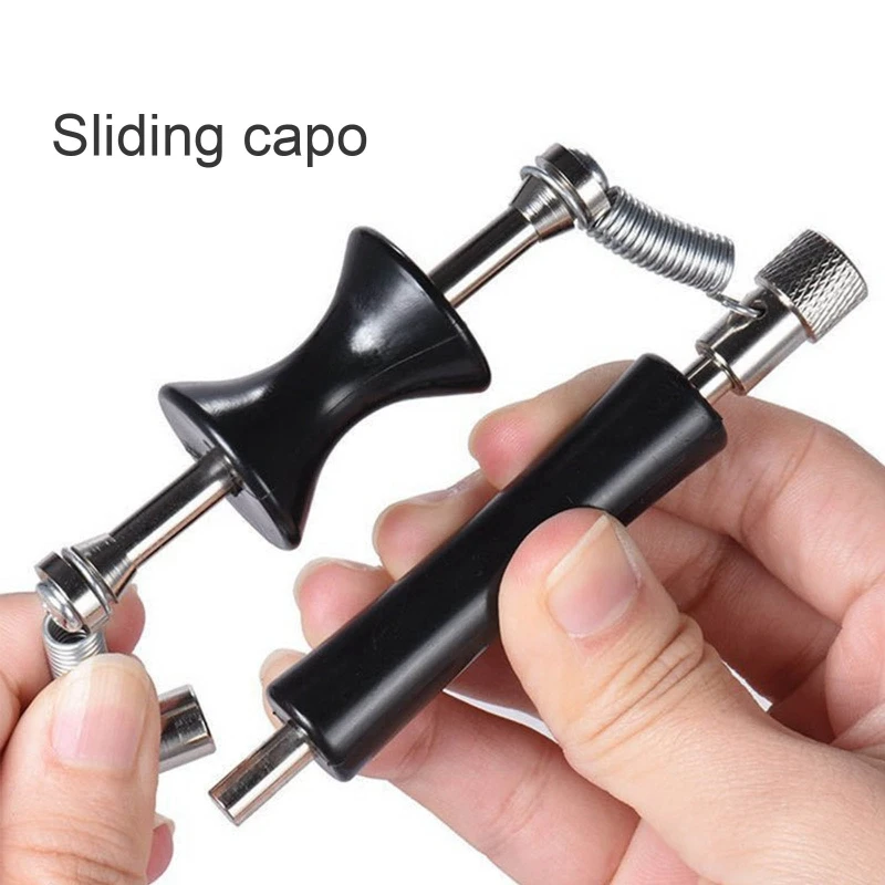 

Rolling Adjustable Guitar Capo Plastic Stainless Steel Sliding Capo 4 Strings 6 Strings Acoustic Guitar For Tuning Tone