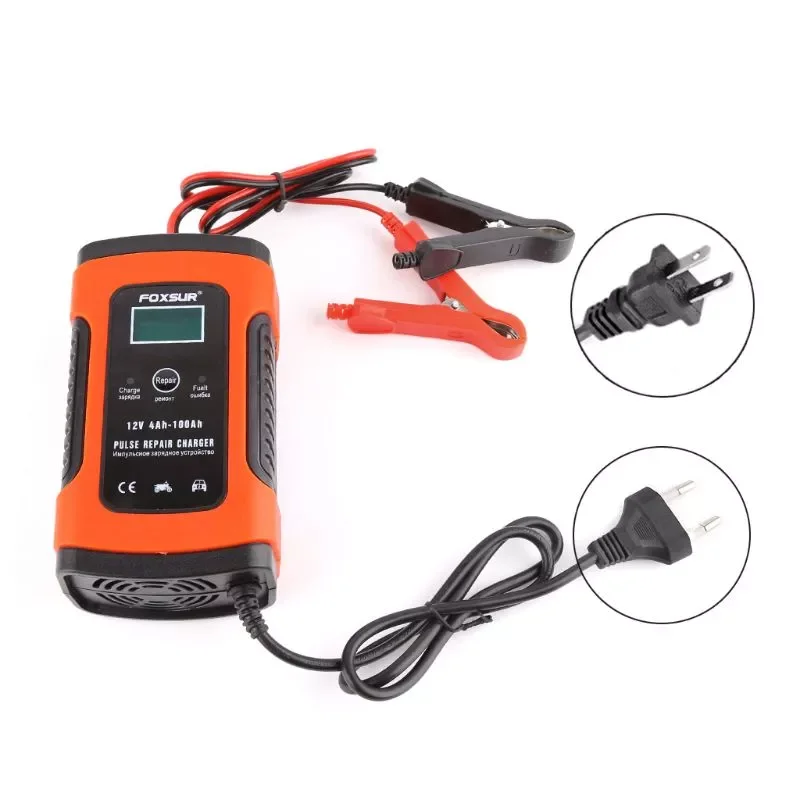

Battery Charger 12V 5A Pulse Repair Storage With LCD Display