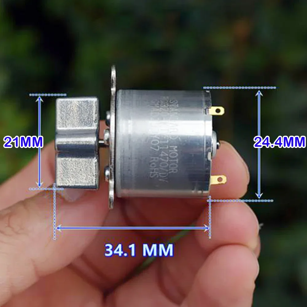 Мини RC-320 Вибрационный двигатель постоянного тока 6 В-9 В Вибратор с вибрирующим