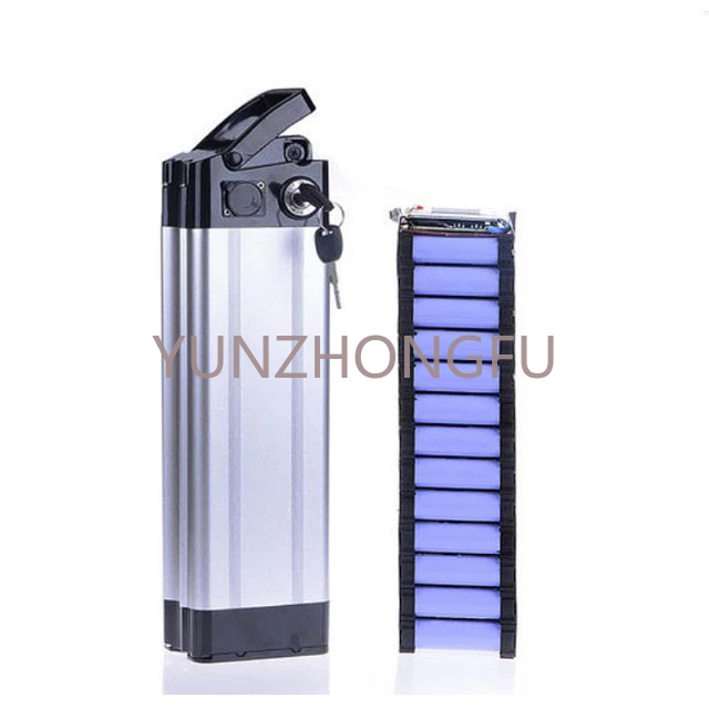

China factory supply 24V 10Ah silver fish type electric bike battery ebike battery for for electric bike