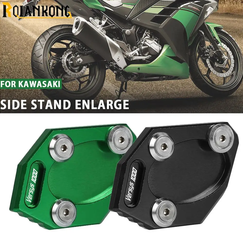 

For Kawasaki VERSYS Versys1000 Versys 1000 Motorcycle Accessories Kickstand Side Stand Enlarge Extension Foot Pad 2012 2013 2014