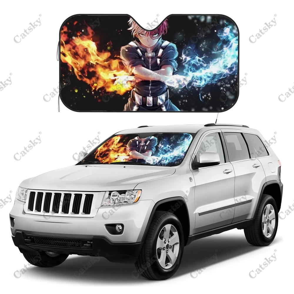 

Универсальный солнцезащитный козырек на лобовое стекло автомобиля My Hero академия, солнцезащитный козырек, складные солнцезащитные козырьки, автомобильные аксессуары, сохраняют прохладу автомобиля