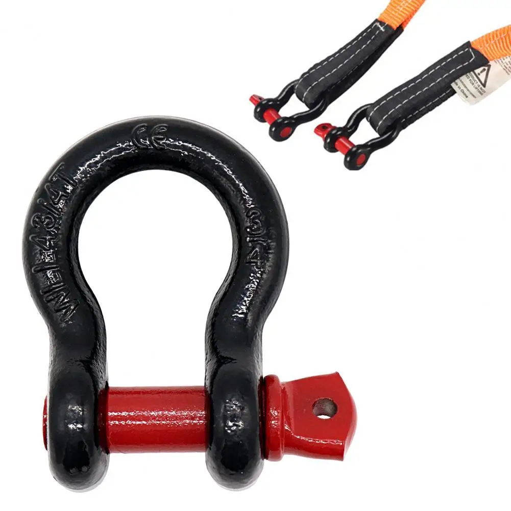 

2/4.75/6.5T Tow Shackle Draw Hook Auto Rear Front Trailer Towing Hook Off-road U Ring Bow Shackle Auto Racing Tow Trailer HooK