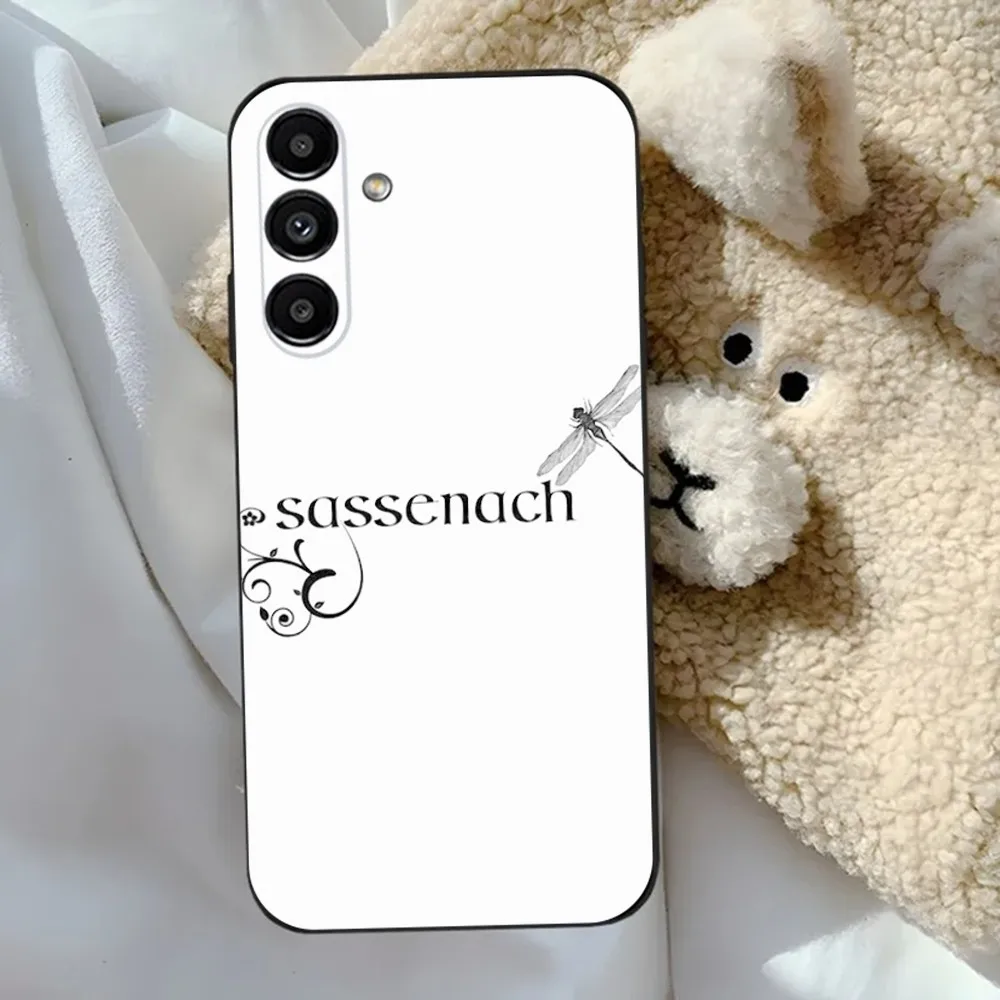 Чехол для телефона Outlander Sassenach Samsung S24 23 22 30 21 10 9 Ultra Plus Lite FE 5G черный мягкий чехол