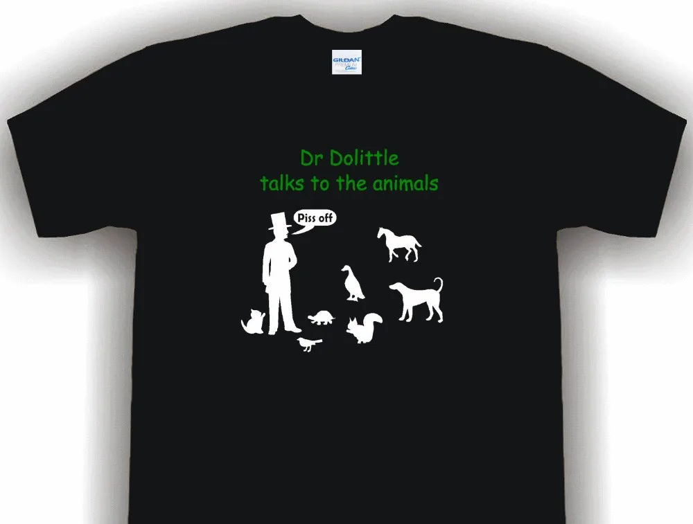 

Модная одежда с круглым вырезом Смешные разговоры с животными футболка грубого нападения комедия подарок индивидуальные футболки модный смешной