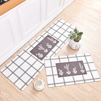 modern pvc kitchen mat anti fatigue cushioned kitchen rug for floor non slip pvc waterproof heavy duty sink mat for home thicker