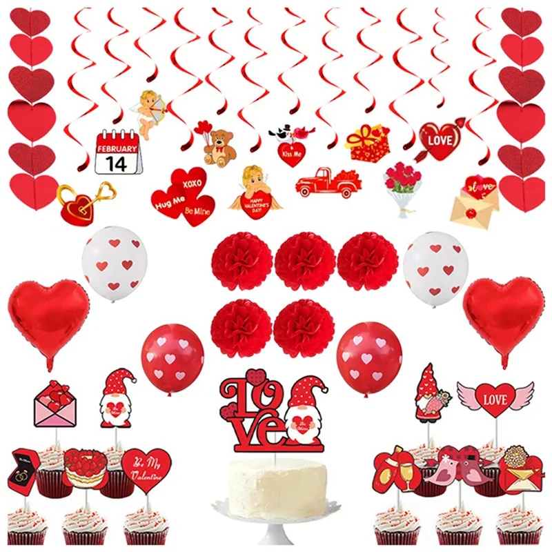 

Гирлянда на спирали с надписью «Happy Valentine», 14 февраля, 2022 вечерние.