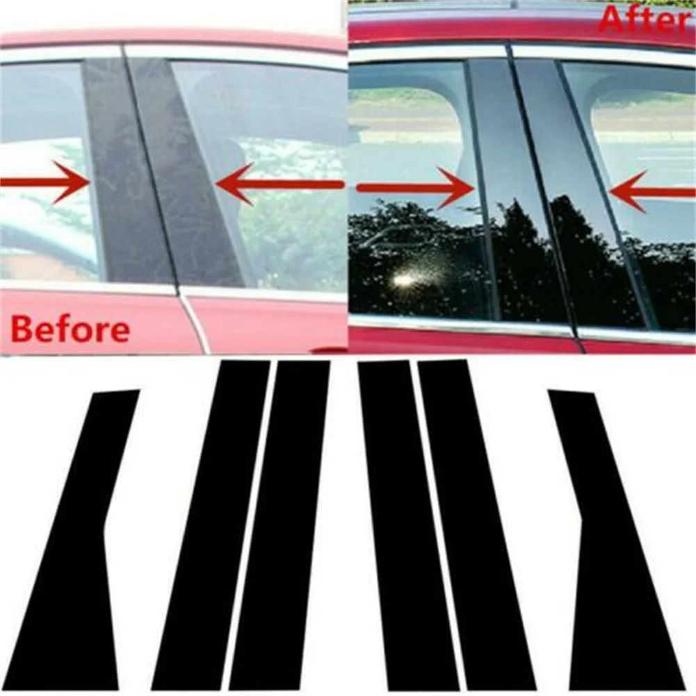 

For Jeep Grand Cherokee 2011-2021 6Pcs Door Pillar Post Side Cover Trim Car Accessories Safety Protection Window Trim