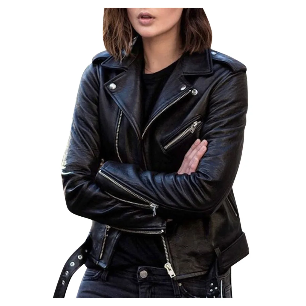 Burgundy Red Short Leather Coat Women's 2022 Jacket Autumn Short Spring Korean PU Motorcycle Suit Slim Winter Leather Jacket