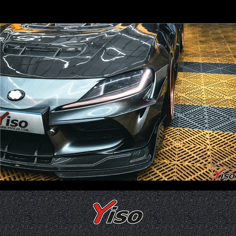 Ветровой нож из углеродного волокна для Toyota Bull Devil SUPRA A90 modified YISO V2