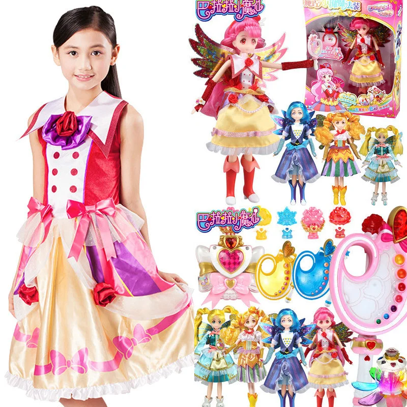 

Fairy Cosplay Accessories Doll Action Figure Girl Pretend Play House Kids Birthday Gifts Light Up Music Magic Wand Plush Toys