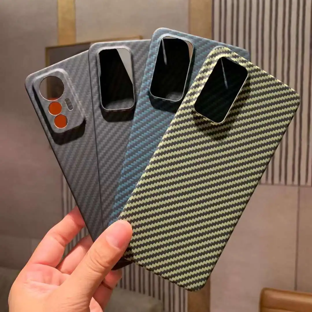 

Чехол для XIAOMI 12Lite, чехол из углеродного волокна, ударопрочный чехол для телефона из арамидного волокна, защитный чехол для XIAOMI 12Lite, аксессуары для телефонов