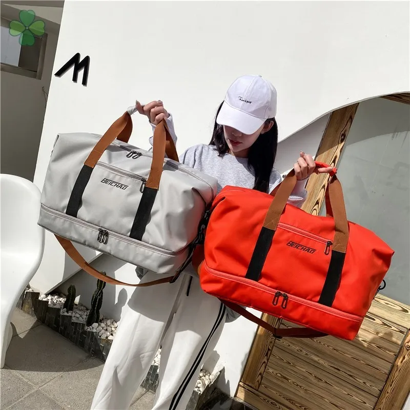 2022 large capacity luggage bag Gym shoes yoga sports Oxford cloth travel Bags for women luxury with free shipping |