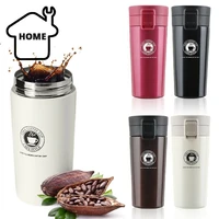 durable thermal spill proof double wall flask vacuum thermos cup stainless steel 380ml insulated travel coffee mug