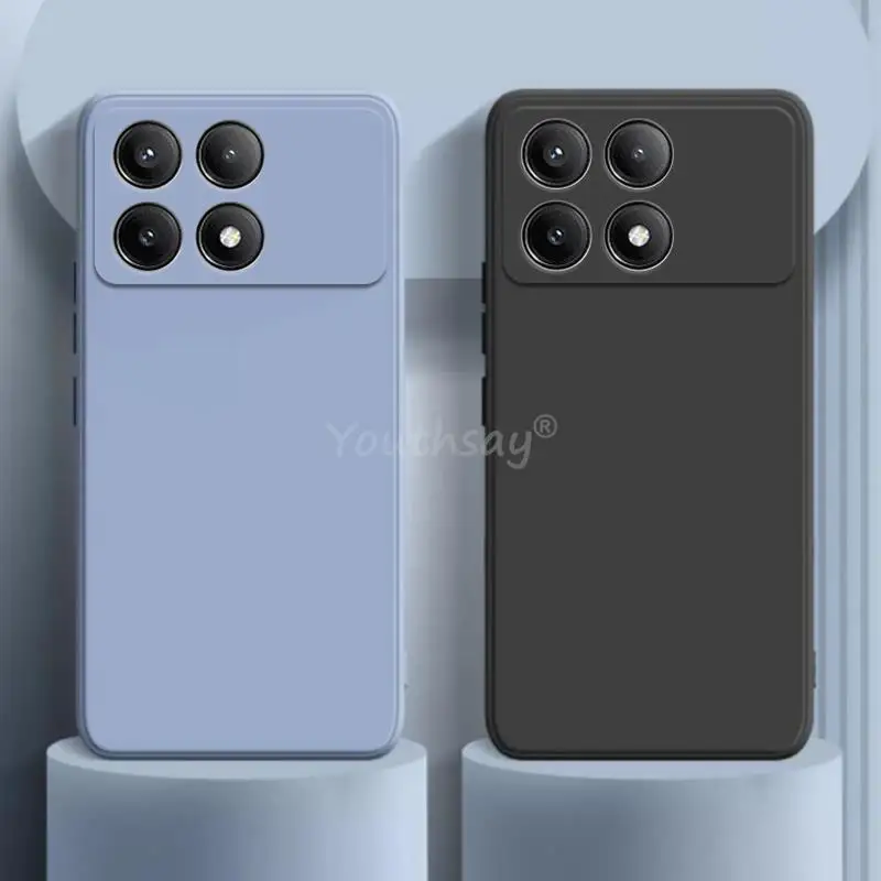Для Xiaomi POCO X6 Pro Чехол Силиконовый простой ТПУ Защитная крышка для телефона X5 X4
