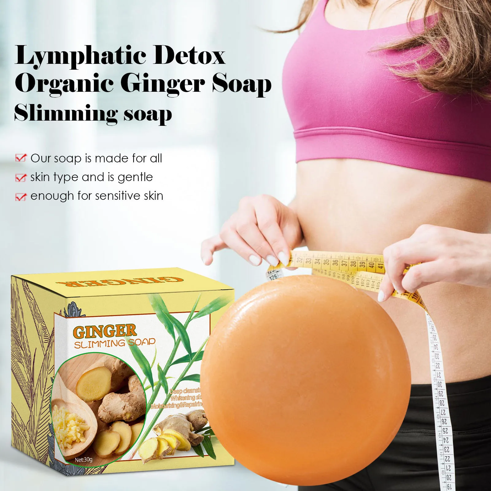 

Ginger Soap Slimming Lymphatic Detox Organic Ginger Lymphatic Detox Ginger Soap Natural Organic Ginger Soap For All Skin Types