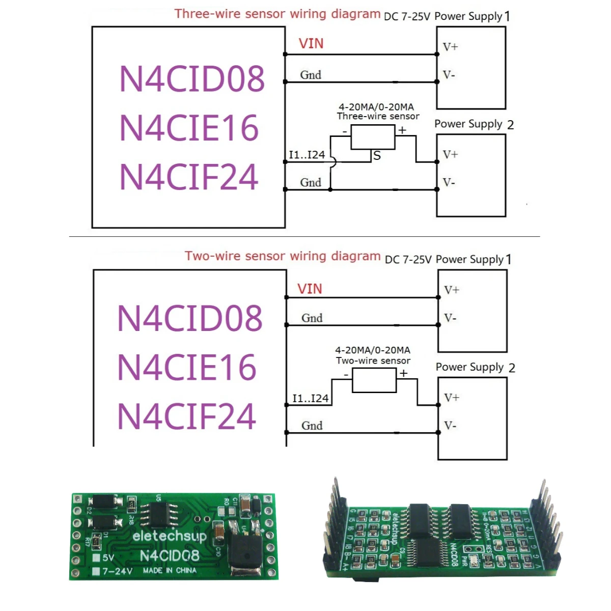 Миниатюрный модуль сбора аналогового входа MODBUS RTU RS485 5 В 12 24 постоянного тока 8