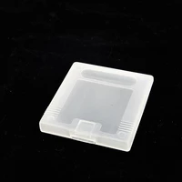 hot sale 5pcs clear plastic game cartridge case dust cover for nintendo game boy color game cartridge case clear white plastic
