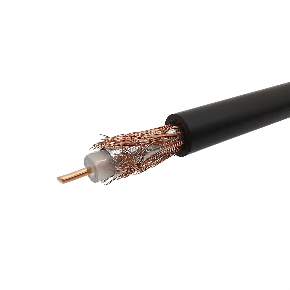 RG-58 negro RG58 RG58U, Cable Coaxial RG58 RF RG58/AU 50-3, Cable Coaxial de cobre puro de 50 Ohm, 5-50 metros